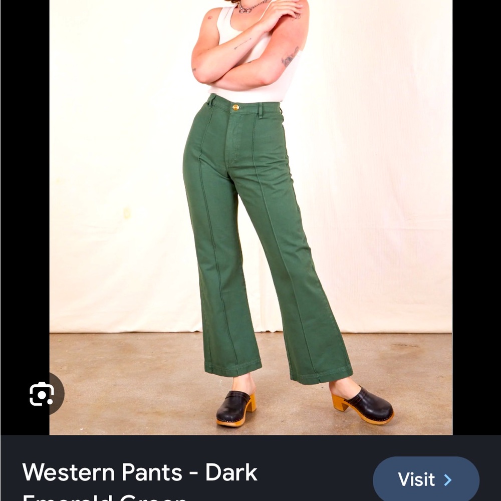 Green western pant Big bud press!!